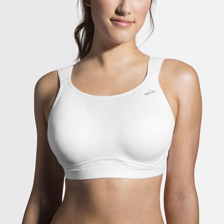 Brooks Maia Sports Israel - Women's Running Bra - White (36710-PGRC)